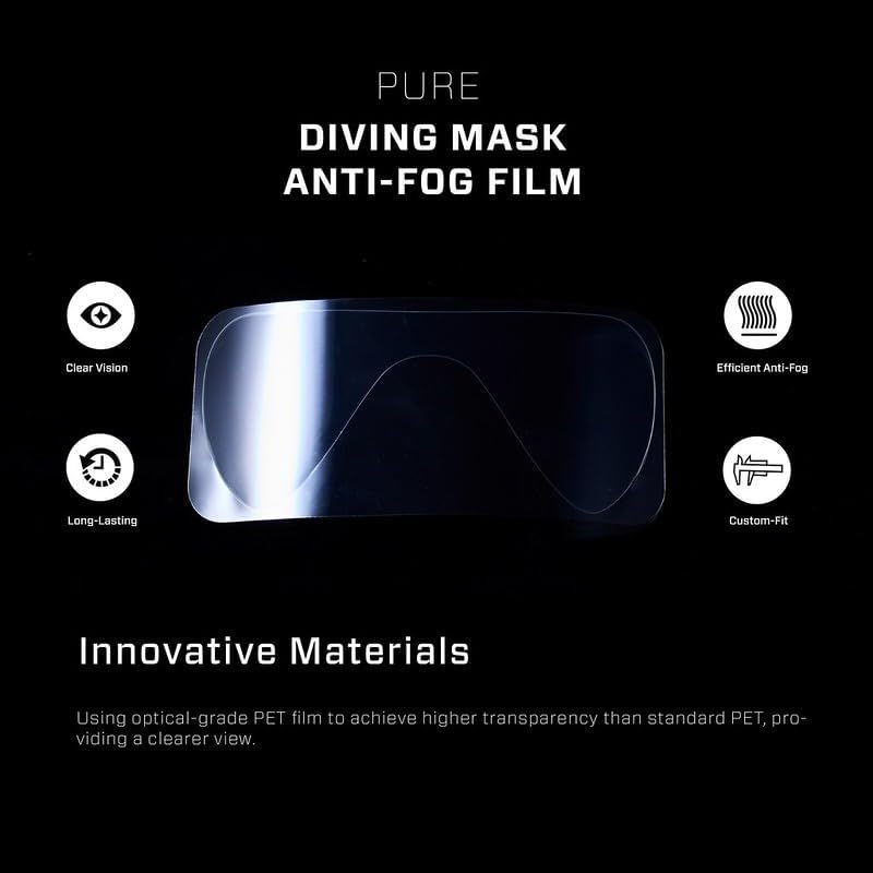 #270Pro # - Pure Anti-Fog Film for Evolve Diving Masks | for Scuba Diving, Snorkeling, Freediving - Image 2